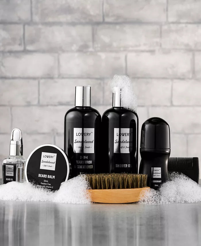 Lovery - Men'S 10-Pc. Sandalwood Self-Care Grooming Gift Set