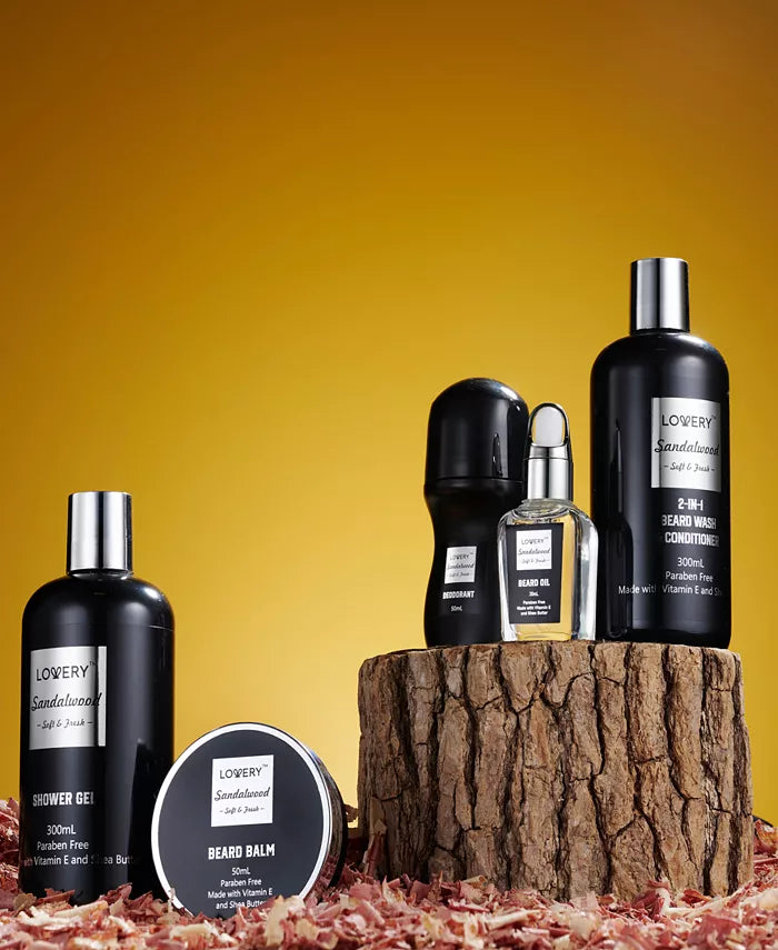 Lovery - Men'S 10-Pc. Sandalwood Self-Care Grooming Gift Set