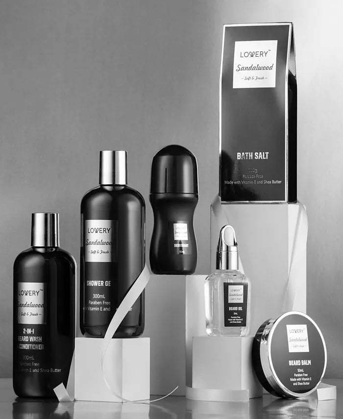 Lovery - Men'S 10-Pc. Sandalwood Self-Care Grooming Gift Set