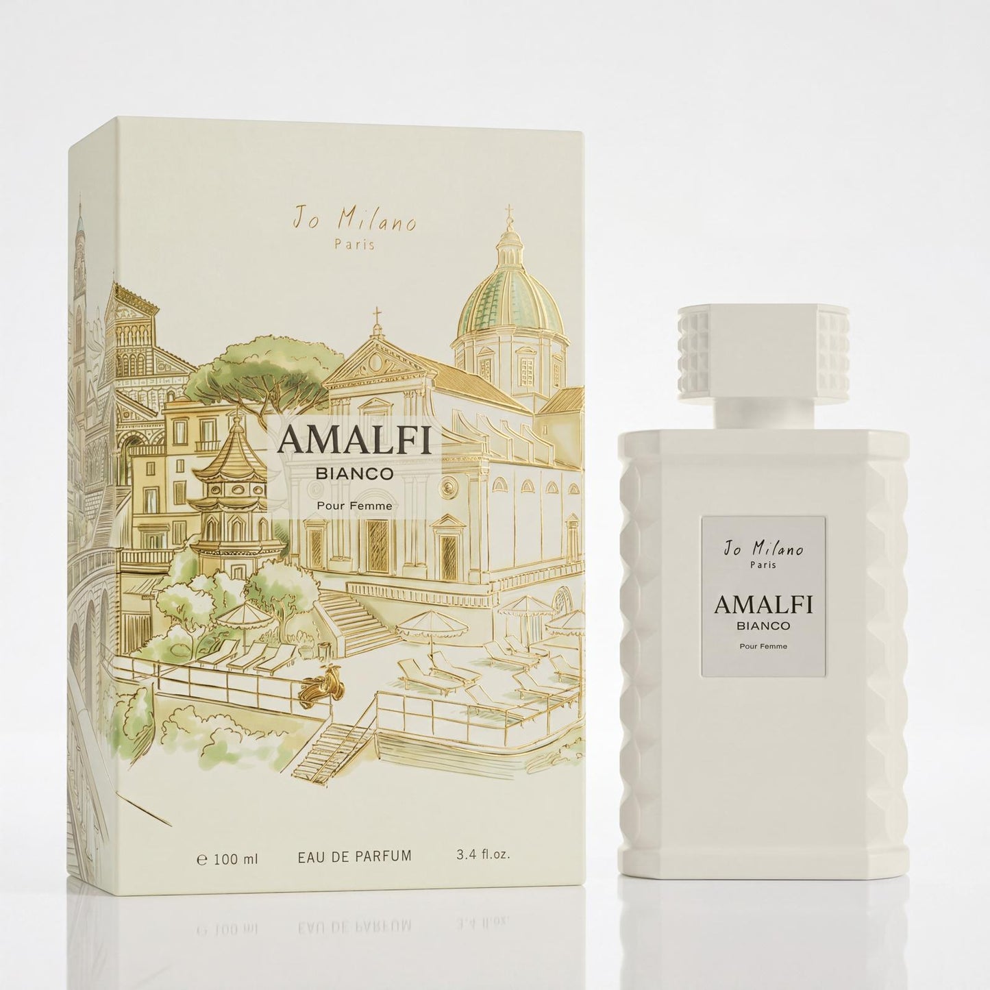 AMALFI BIANCO Pour Femme by Jo Milano Paris 3.4 oz. / 100ml Eau De Parfum Spray Jo Milano