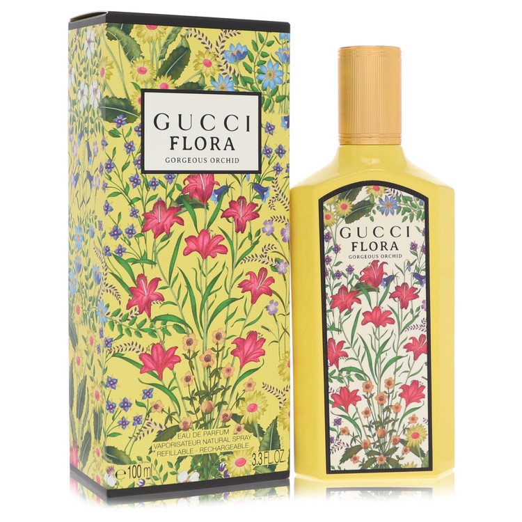 Flora Gorgeous Orchid Eau De Parfum Spray Refillable By Gucci - OPULENTIA