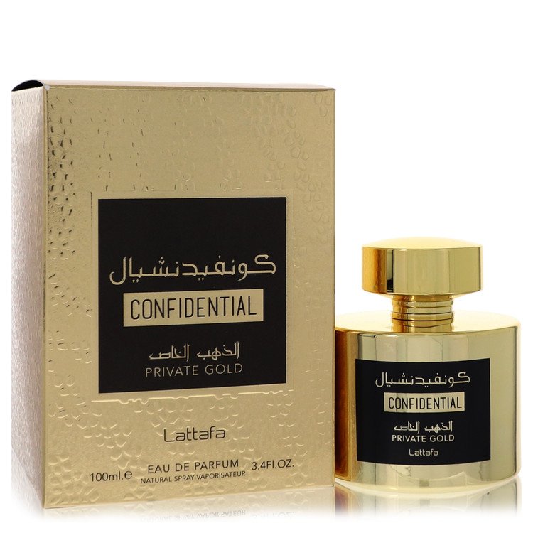 Lattafa Confidential Private Gold Eau De Parfum Spray (Unisex) By Lattafa Lattafa