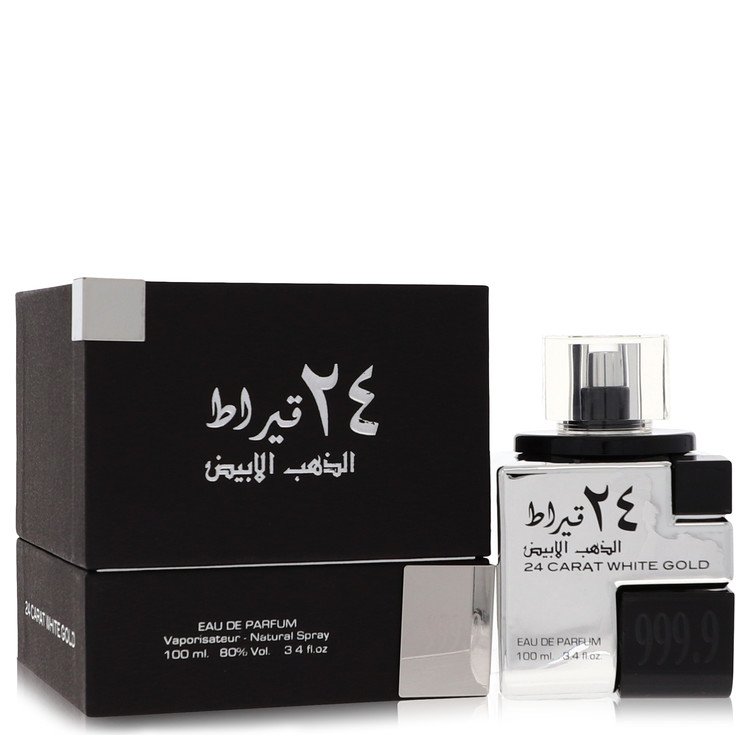 Lattafa 24 Carat White Gold Eau De Parfum Spray (Unisex) By Lattafa Lattafa