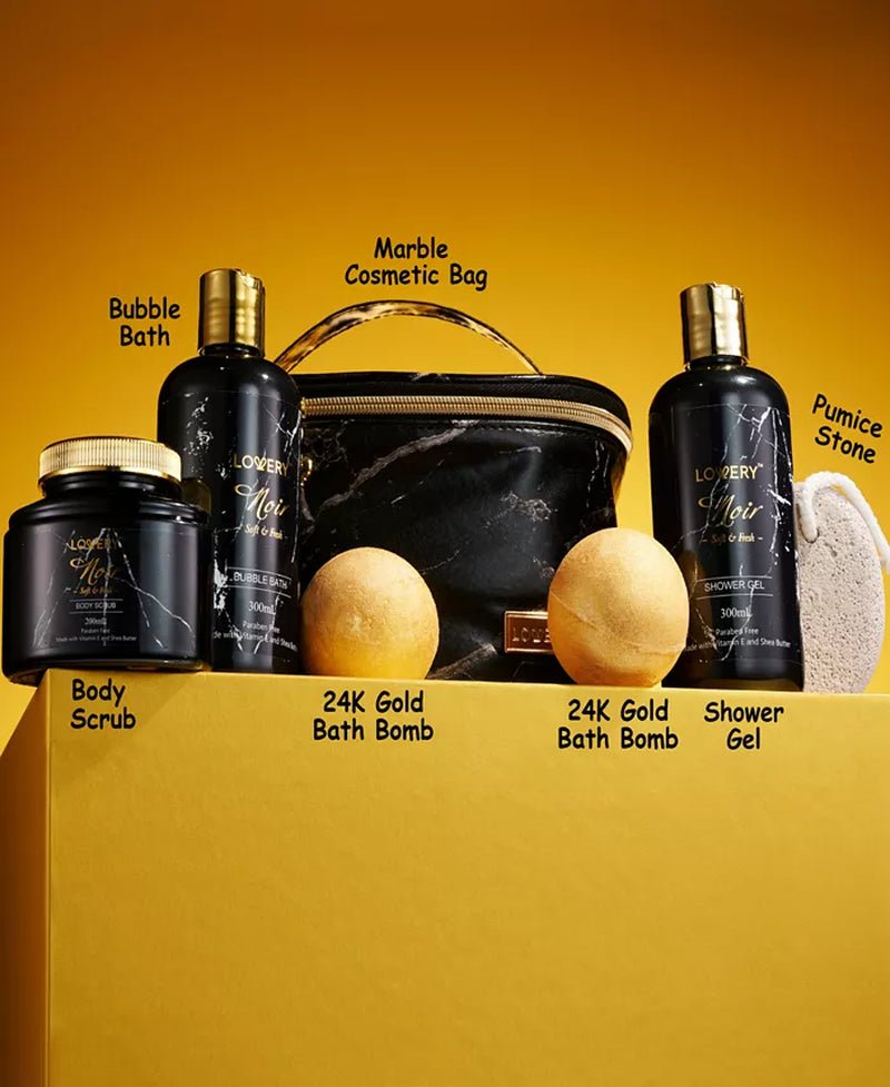 Lovery - 7 - Pc. Noir Luxury Body - Care Gift Set - OPULENTIA