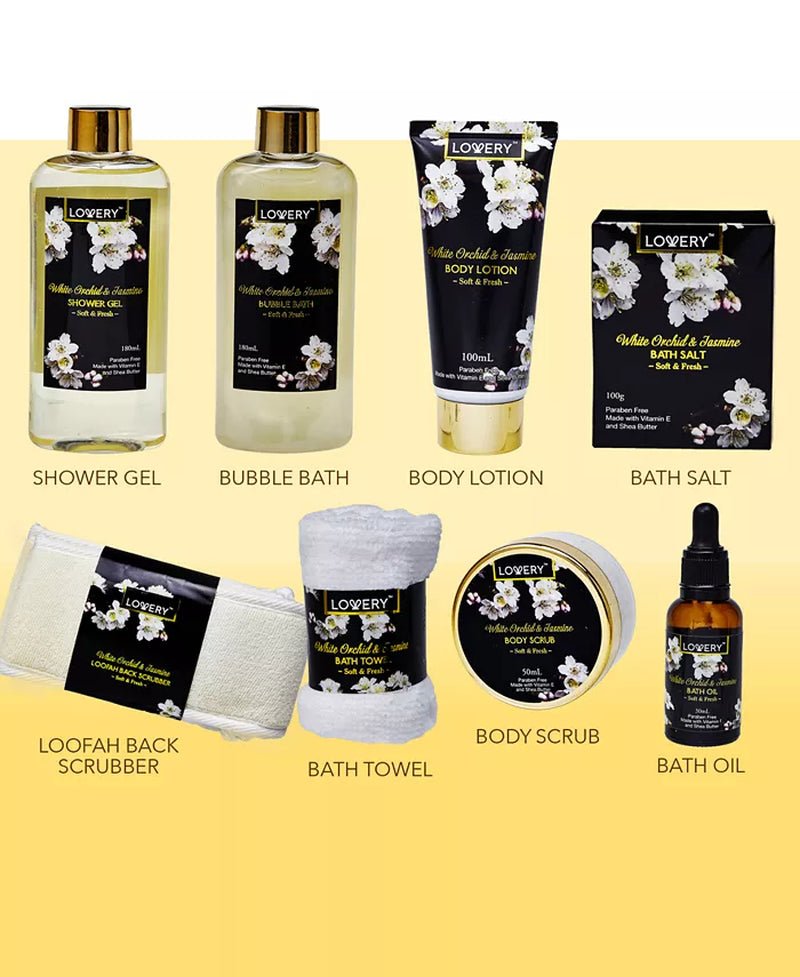 Lovery - Home Spa Orchid Jasmine Body Care Gift Set - OPULENTIA