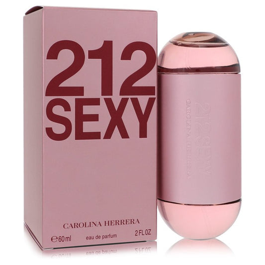212 Sexy Eau De Parfum Spray by Carolina Herrera shown with the perfume bottle and packaging.