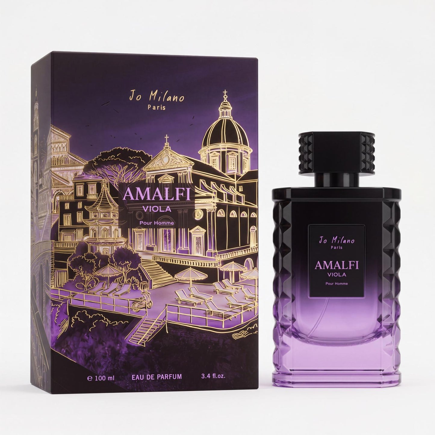 AMALFI VIOLA Pour Homme By Jo Milano Paris 3.4 oz. / 100ml Eau De Parfum Spray Jo Milano