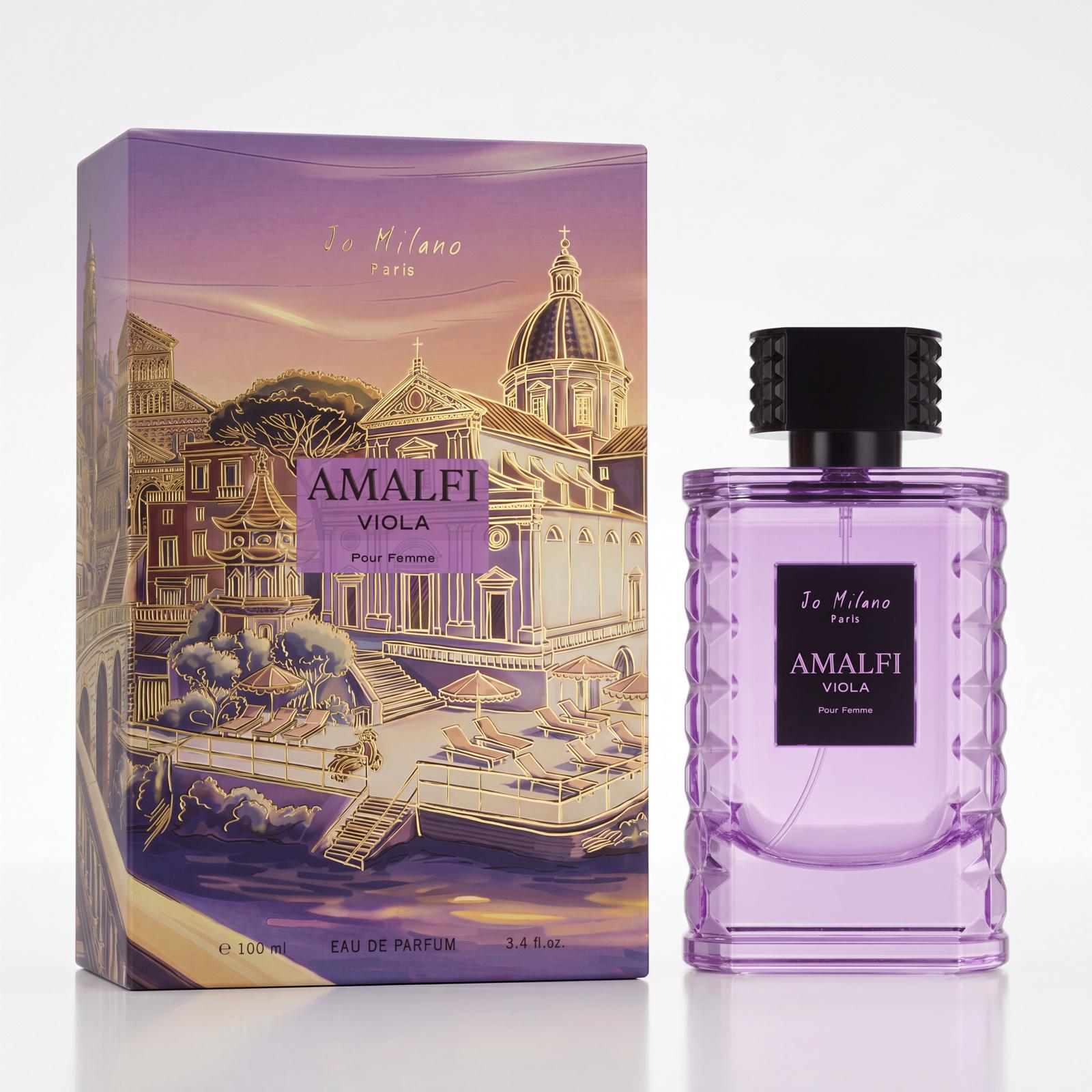 AMALFI VIOLA Pour Femme By Jo Milano Paris 3.4 oz. / 100ml Eau De Parfum Spray Jo Milano