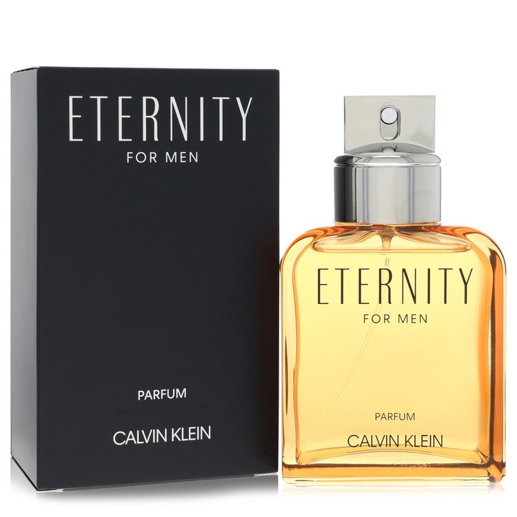 Calvin Klein Eternity Intense Parfum Spray bottle with sleek design and elegant label, shown against a neutral background.