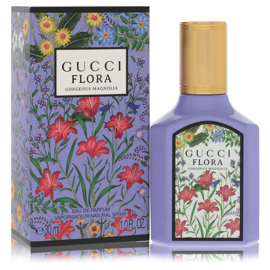 Flora Gorgeous Magnolia Eau De Parfum Spray By Gucci - OPULENTIA 