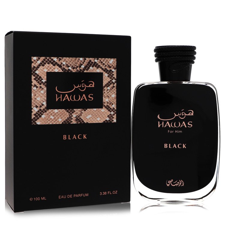 Hawas Black Eau De Parfum Spray By Rasasi Rasasi