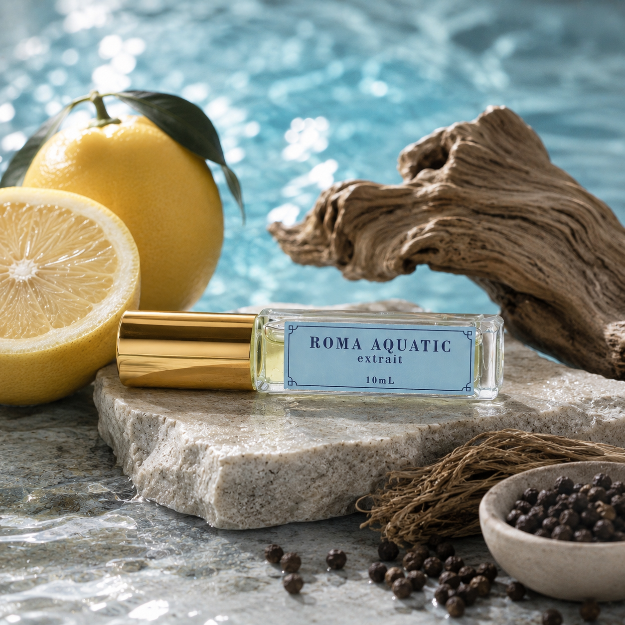 Roma Aquatic Extrait de Parfum 40% Concentration Roma Parfum — Luxury Extrait de Parfum | Lasting Fragrance for Women & Men