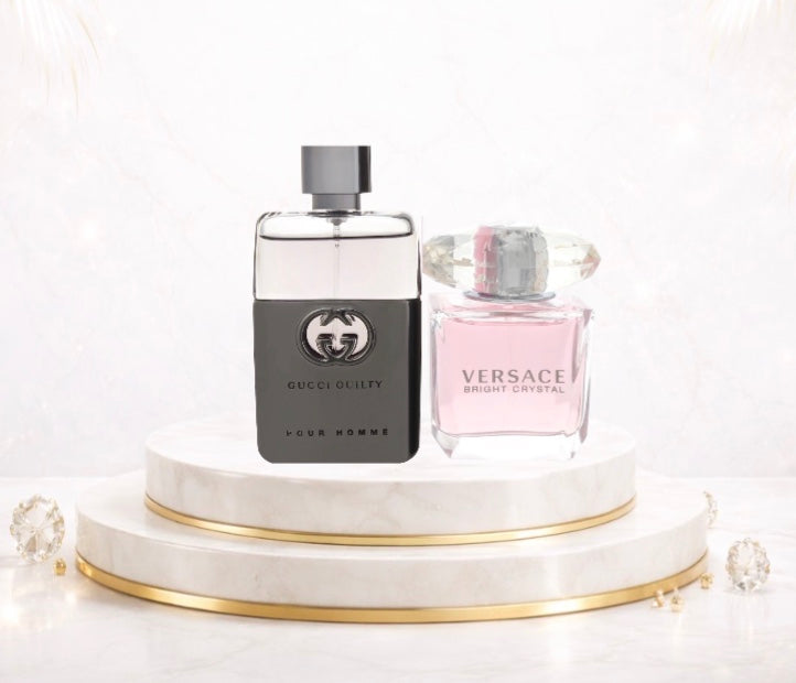 Gucci Guilty 3.0oz + Versace Bright Crystal 3oz - OPULENTIA 