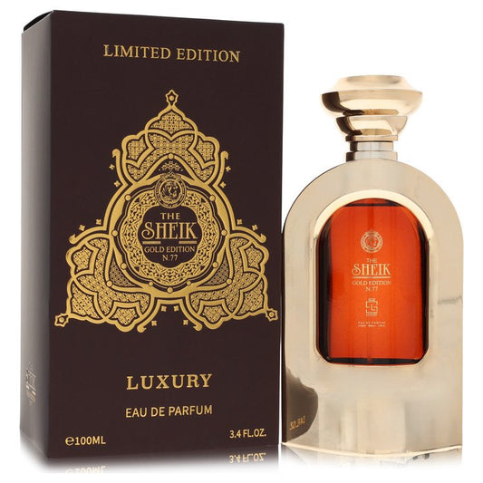 Khalis The Sheik N.77 Luxury Gold Edition Eau De Parfum Spray By Khalis Khalis