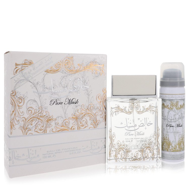 Lattafa Pure Khalis Musk Eau De Parfum Spray Plus 1.7 Deodorant Spray (Manufacturer Filled) By Lattafa - OPULENTIA 