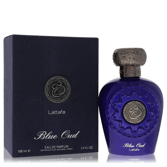 Lattafa Blue Oud Eau De Parfum Spray (Unisex) By Lattafa - OPULENTIA 