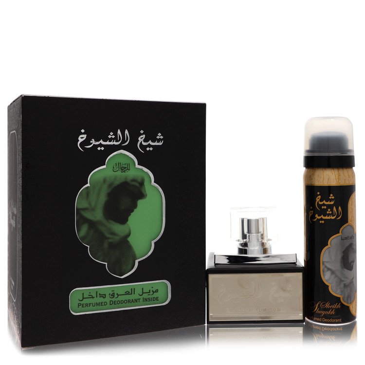 Lattfa Sheikh Al Shuyukh Eau De Parfum Spray With  1.7 oz Deodorant Spray By Lattafa Lattafa
