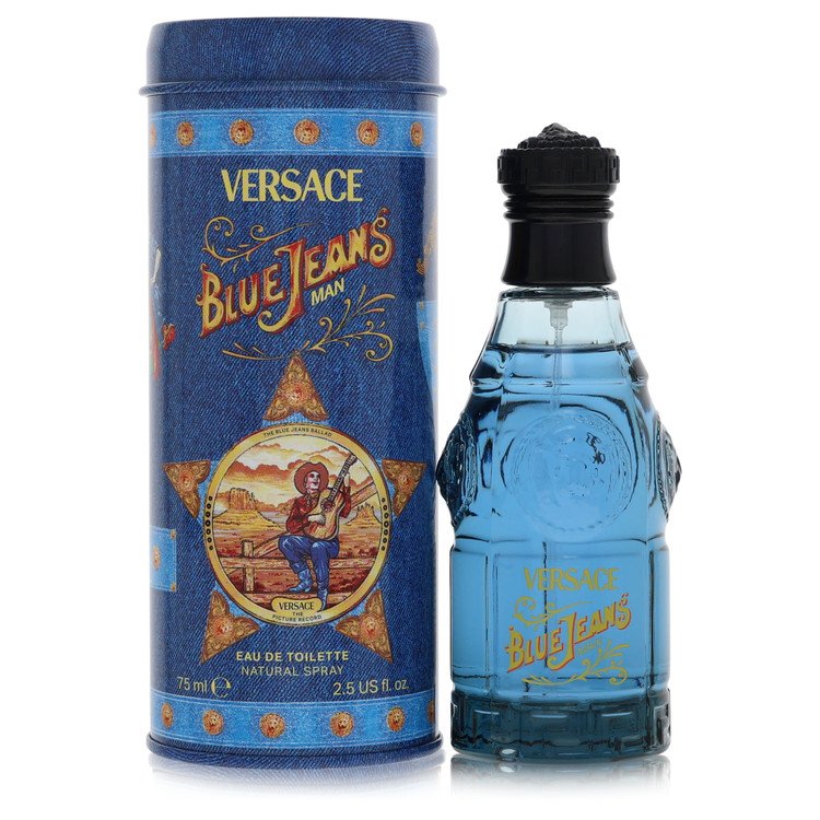 Blue Jeans Eau De Toilette Spray (New Packaging) By Versace - OPULENTIA 