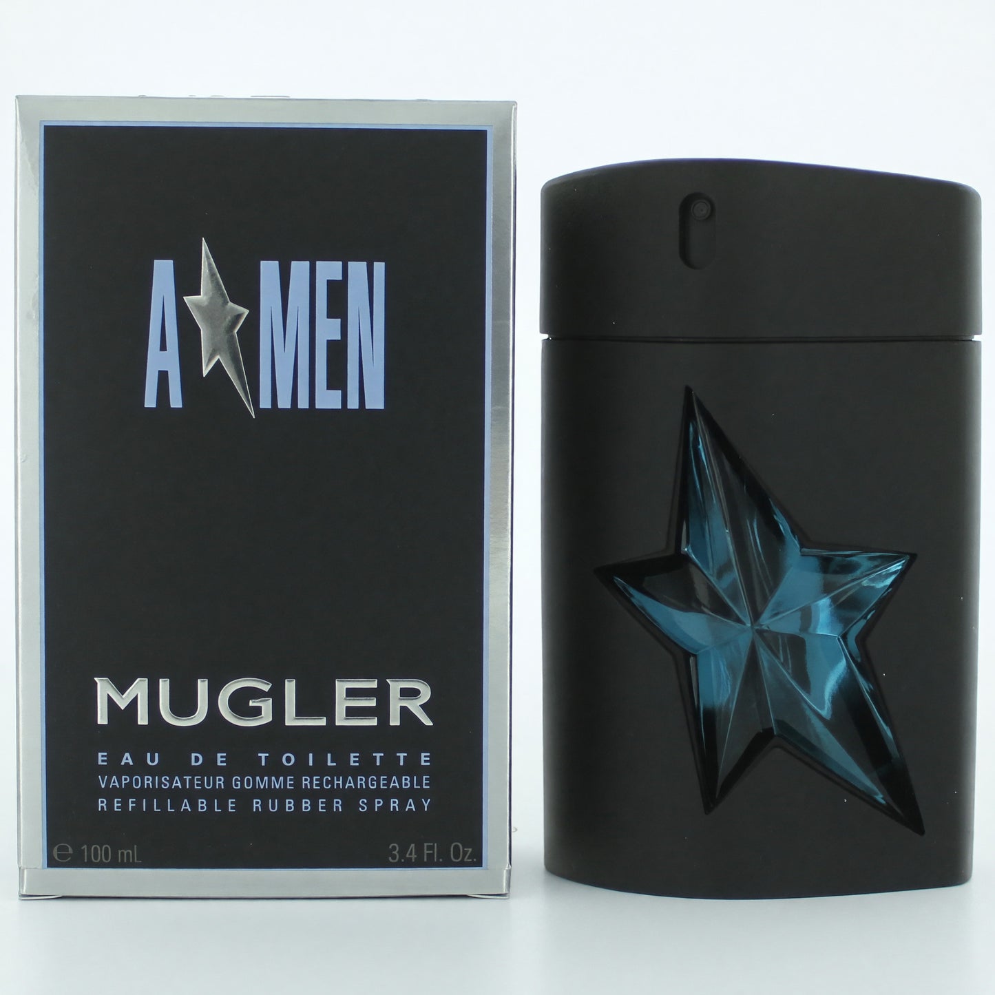 Angel by Thierry Mugler, (A*men) 3.4oz EDT Refillable Rubber Spray men