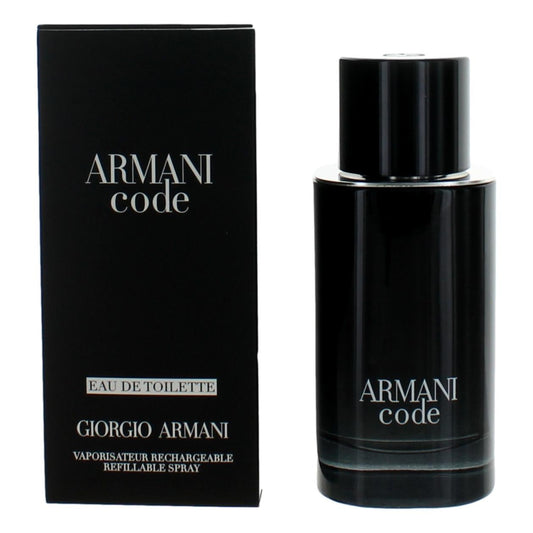 Armani Code by Giorgio Armani, 2.5 oz Eau De Toilette Refillable Spray for Men Giorgio Armani
