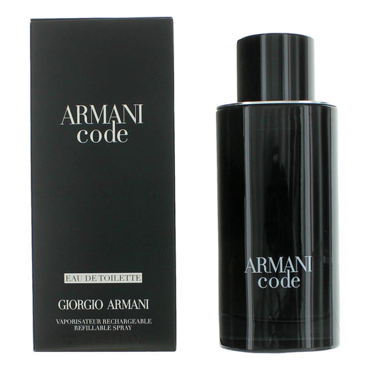 Armani Code by Giorgio Armani, 4.2 oz Eau De Toilette Refillable Spray for Men Giorgio Armani
