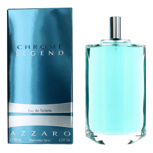 Chrome Legend by Azzaro, 4.2 oz Eau De Toilette Spray for Men Azzaro