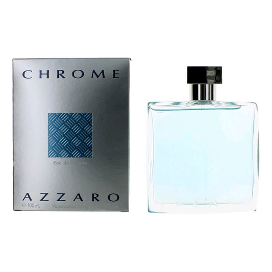 Chrome by Azzaro, 3.4 oz Eau De Toilette Spray for Men Azzaro