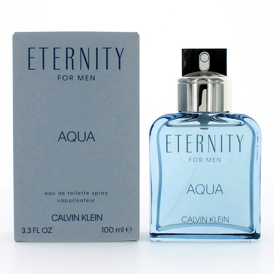 Eternity Aqua by Calvin Klein, 3.4 oz Eau De Toilette Spray for Men Calvin Klein