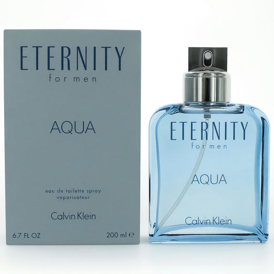 Eternity Aqua by Calvin Klein, 6.7 oz Eau De Toilette Spray for Men Calvin Klein