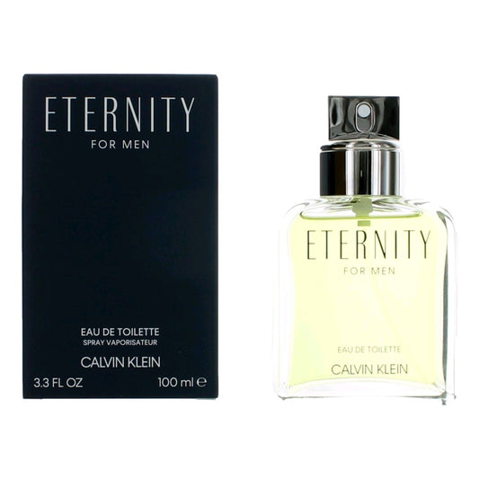 Eternity by Calvin Klein, 3.3 oz Eau De Toilette Spray for Men Calvin Klein