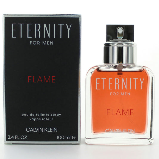 Eternity Flame by Calvin Klein, 3.4 oz Eau De Toilette Spray for Men Calvin Klein