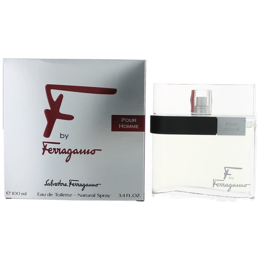 F by Salvatore Ferragamo, 3.4 oz Eau De Toilette Spray for Men Salvatore Ferragamo
