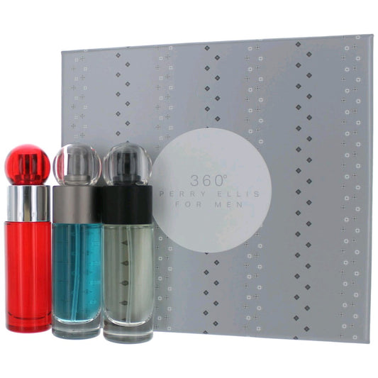 Perry Ellis 360 by Perry Ellis, 3 Piece Variety Set for Men with Reserve Perry Ellis
