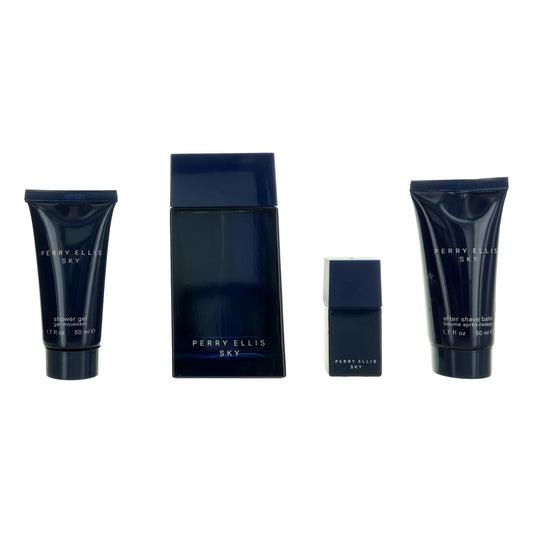 Perry Ellis Sky by Perry Ellis, 4 Piece Gift Set for Men Perry Ellis