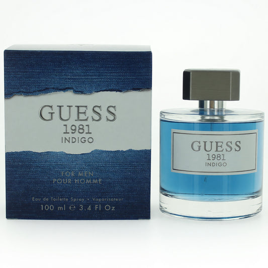 Guess 1981 Indigo by Guess, 3.4 oz Eau De Toilette Spray for Men Guess