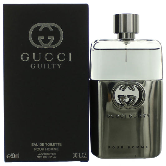 Gucci Guilty Pour Homme by Gucci, 3 oz Eau De Toilette Spray for Men Gucci