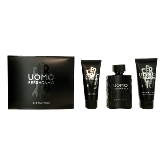 Uomo Signature by Salvatore Ferragamo, 3 Piece Set for Men Salvatore Ferragamo
