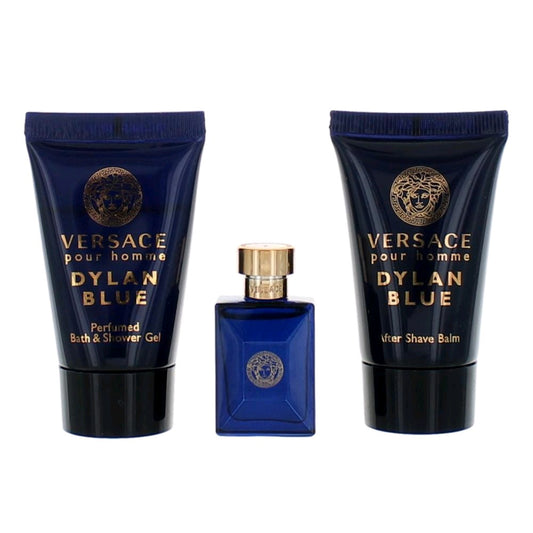 Versace Dylan Blue by Versace, 3 Piece Mini Gift Set for Men. Versace