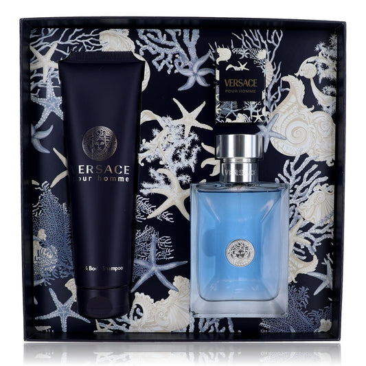 Versace Pour Homme by Versace, 3 Piece Gift Set for Men with Mini Versace