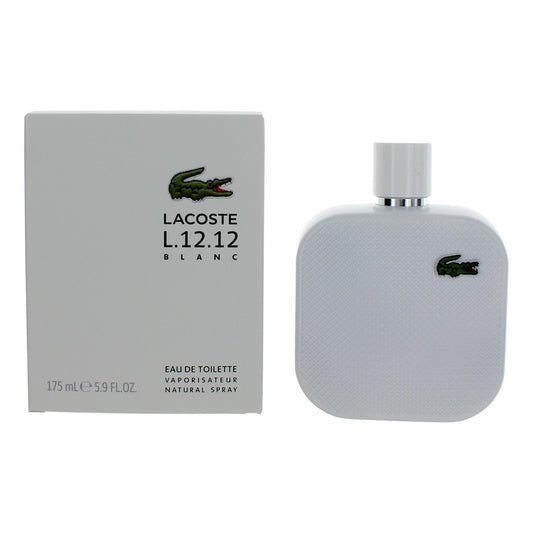 Lacoste L.12.12 White Blanc by Lacoste, 5.9 oz Eau De Toilette Spray for Men Lacoste