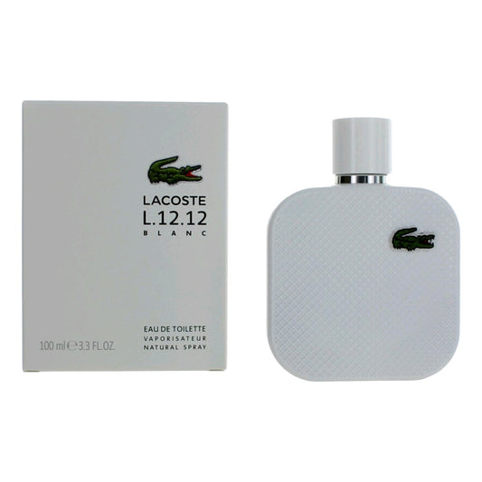Lacoste L.12.12 White Blanc by Lacoste, 3.3 oz Eau De Toilette Spray for Men Lacoste