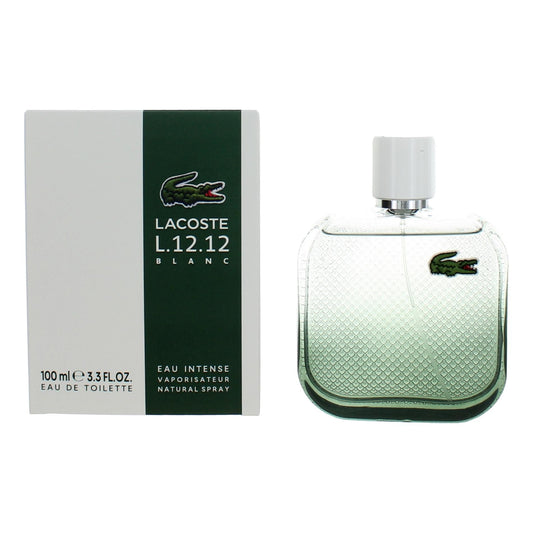 Lacoste L.12.12 Blanc Intense by Lacoste, 3.4 oz Eau De Toilette Spray for Men Lacoste