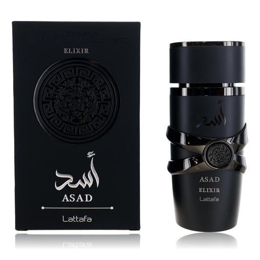 Asad Elixir by Lattafa, 3.4 oz Eau De Parfum Spray for Men Lattafa