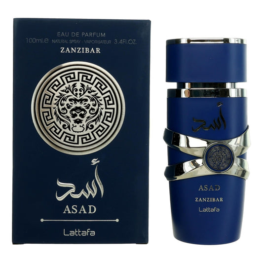Asad Zanzibar by Lattafa, 3.4 oz Eau De Parfum Spray for Men Lattafa