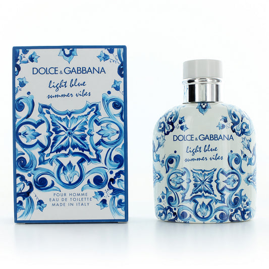 Light Blue Summer Vibes by Dolce & Gabbana, 4.2 oz Eau De Toilette Spray for Men Dolce & Gabbana
