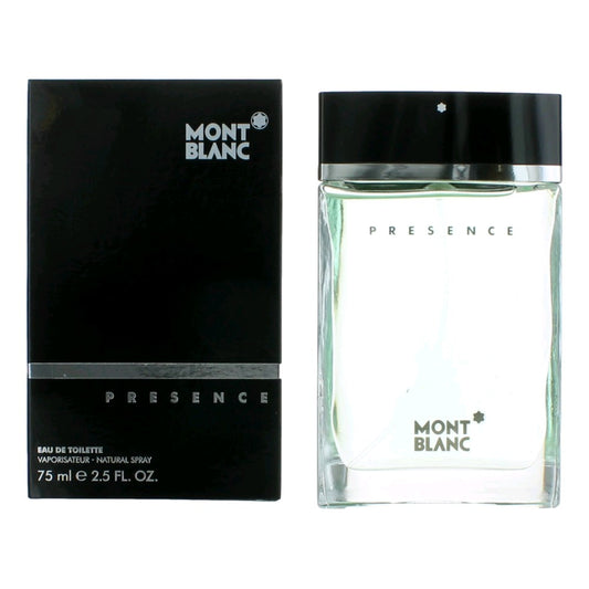 Mont Blanc Presence by Mont Blanc, 2.5 oz Eau De Toilette Spray for Men Mont Blanc