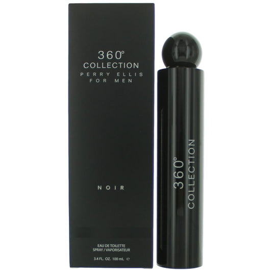 Perry Ellis 360 Collection Noir by Perry Ellis, 3.4 oz Eau De Toilette Spray for Men Perry Ellis