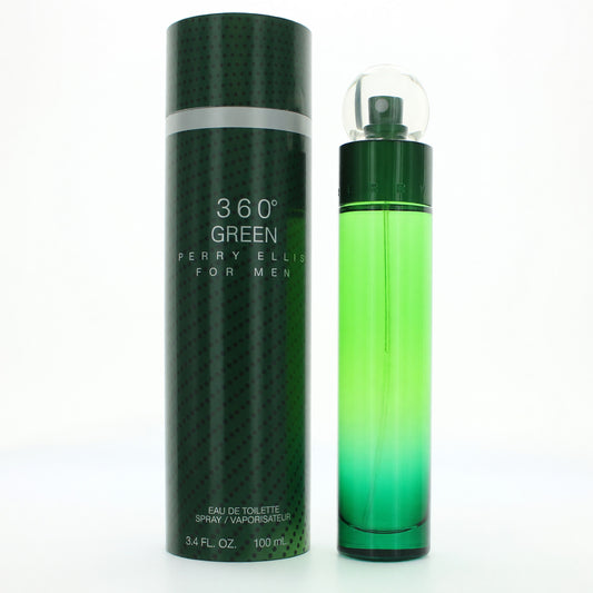 Perry Ellis 360 Green by Perry Ellis, 3.4 oz Eau De Toilette Spray for Men Perry Ellis