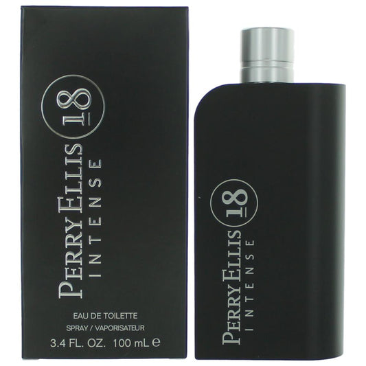 Perry Ellis 18 Intense by Perry Ellis, 3.4 oz Eau De Toilette Spray for Men Perry Ellis
