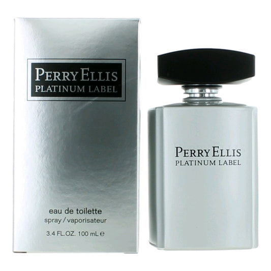 Perry Ellis Platinum Label by Perry Ellis, 3.4 oz Eau De Toilette Spray for men Perry Ellis